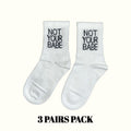 Calcetines "Not Your Babe" (Paquete de 3 pares)