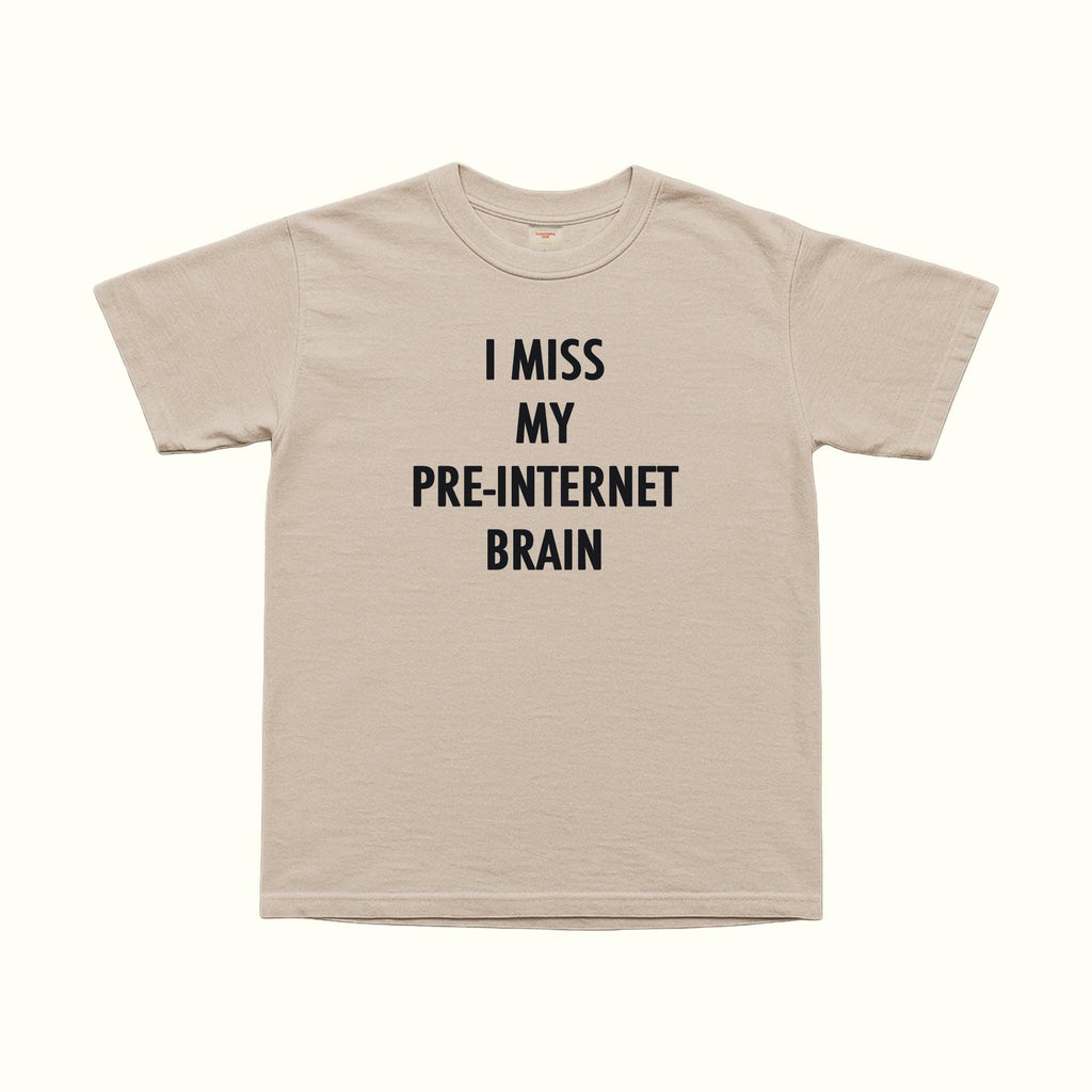 Camiseta Extraño Mi Cerebro Pre-Internet