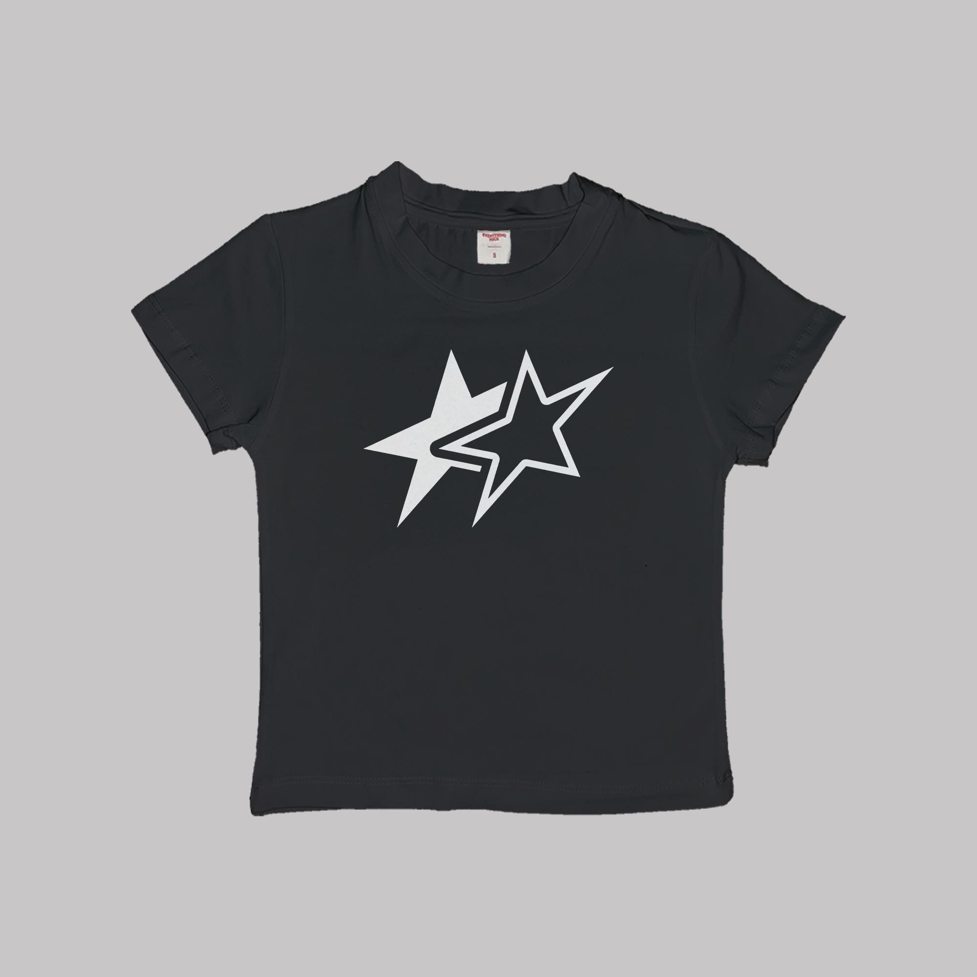 Y2K Stars Baby Tee Crop Top Shirt