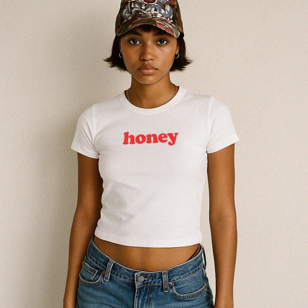 Camiseta corta "Honey Baby"