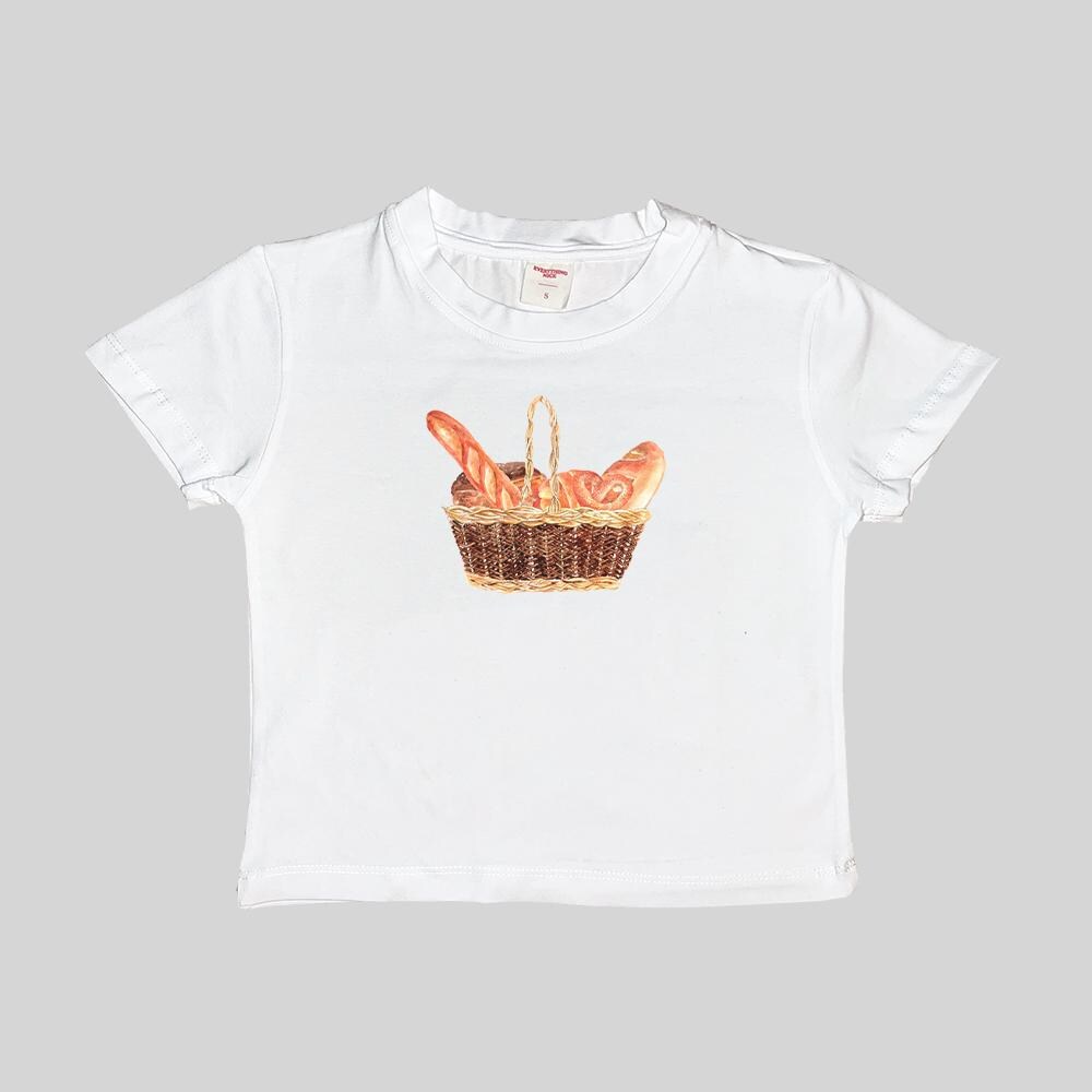 Pan Cesta de picnic Cesto Camiseta sin mangas corta Camisa Gráfico