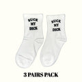 Calcetines Chúpame la p**a (Paquete de 3 pares)