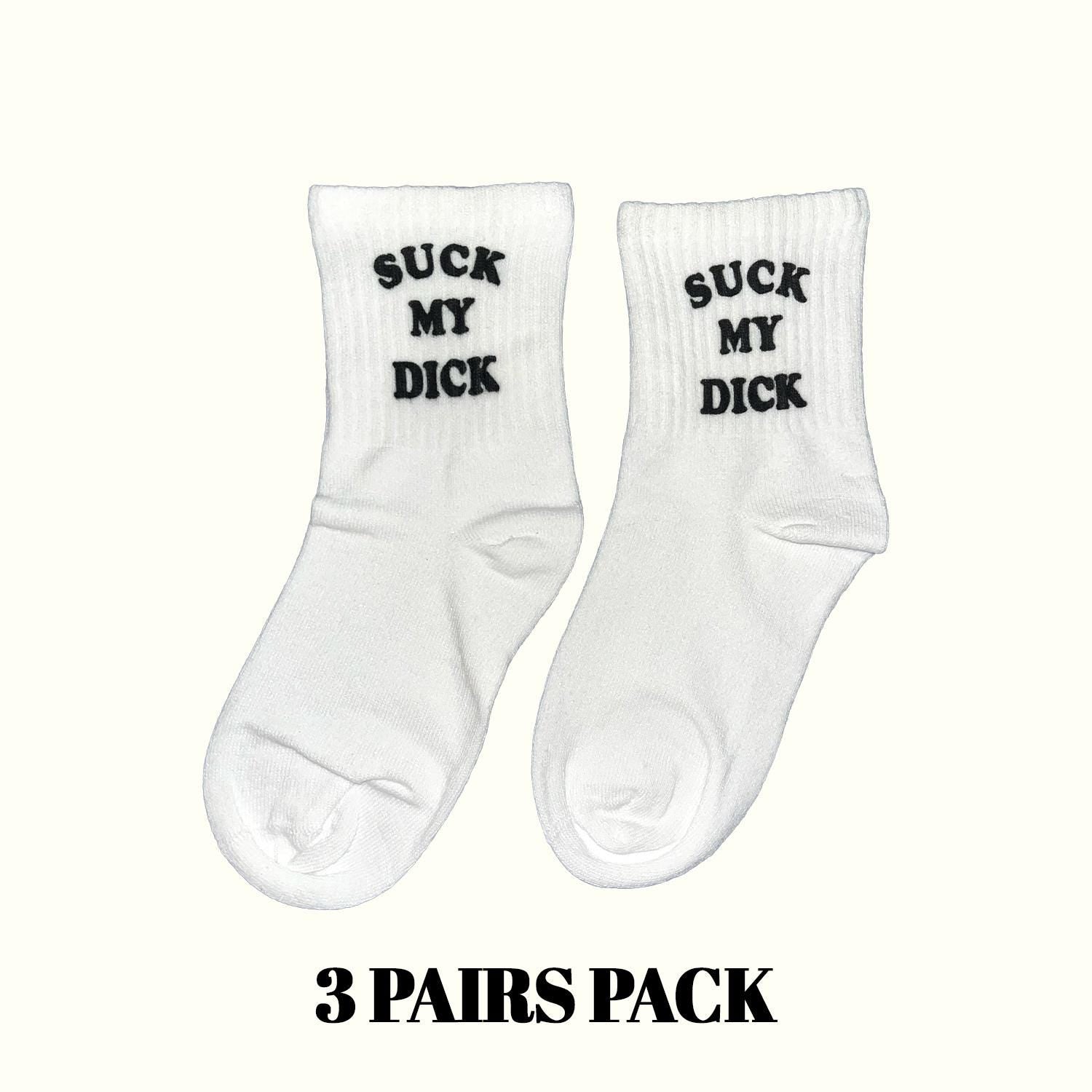 Calcetines Chúpame la p**a (Paquete de 3 pares)