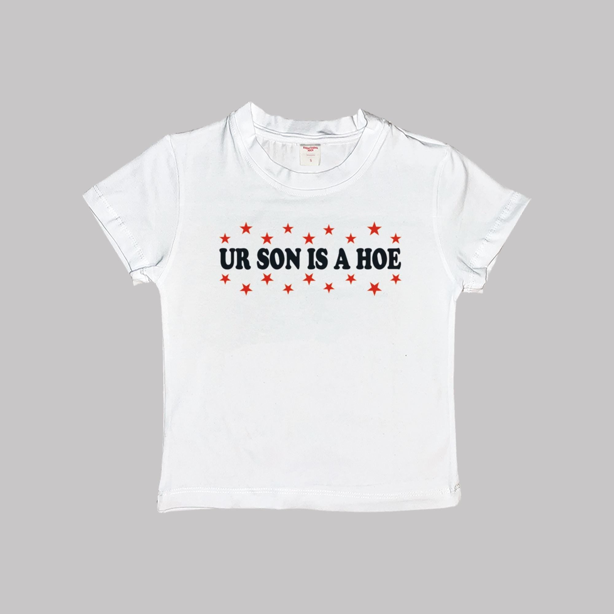T-shirt Corta Ur Son Is A Hoe Baby Tee
