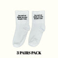 Calcetines "No Estoy Borracho" (Paquete de 3 Pares)