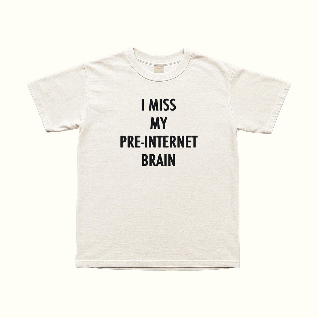 Camiseta Extraño Mi Cerebro Pre-Internet