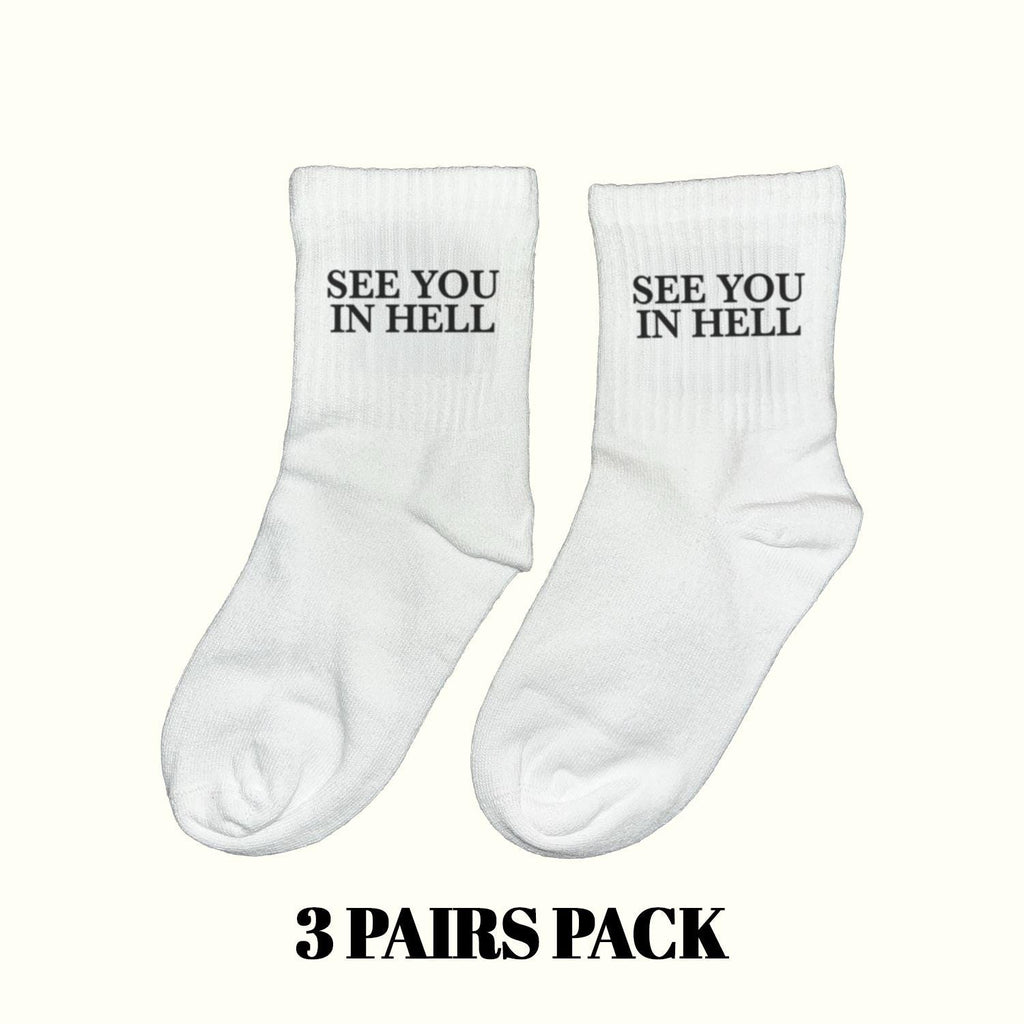 Calcetines See You In Hell (Paquete de 3 Pares)