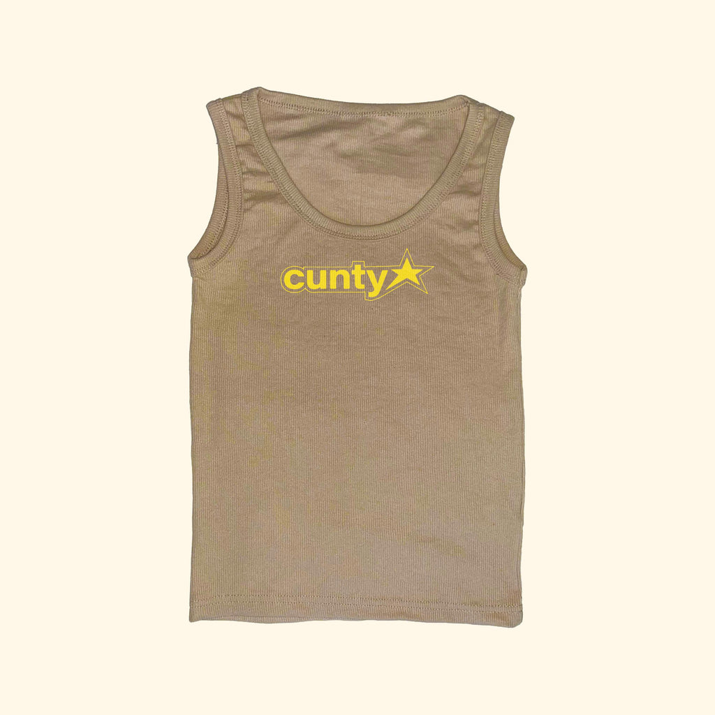 Camiseta de tirantes acanalada "Cunty"