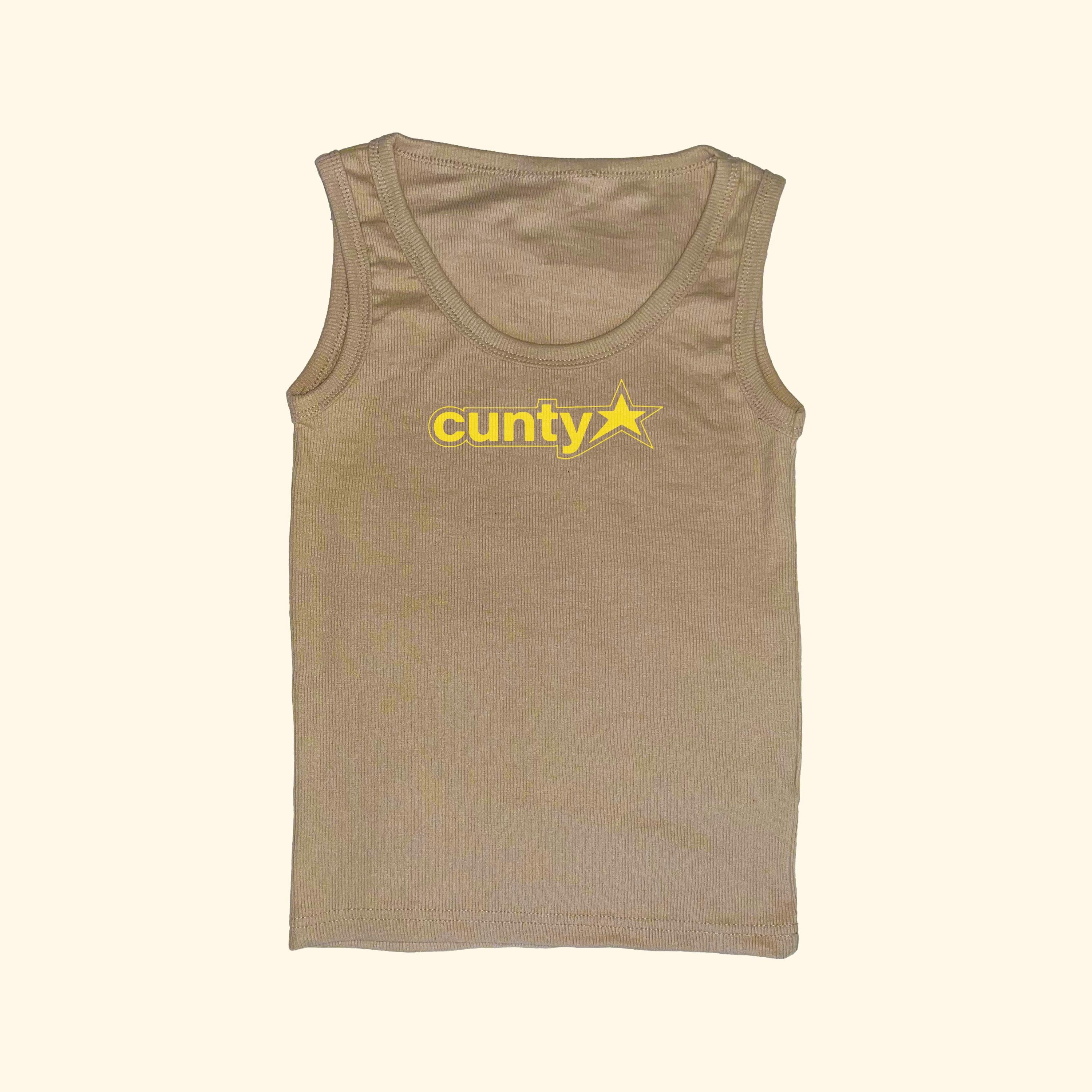 Camiseta de tirantes acanalada "Cunty"