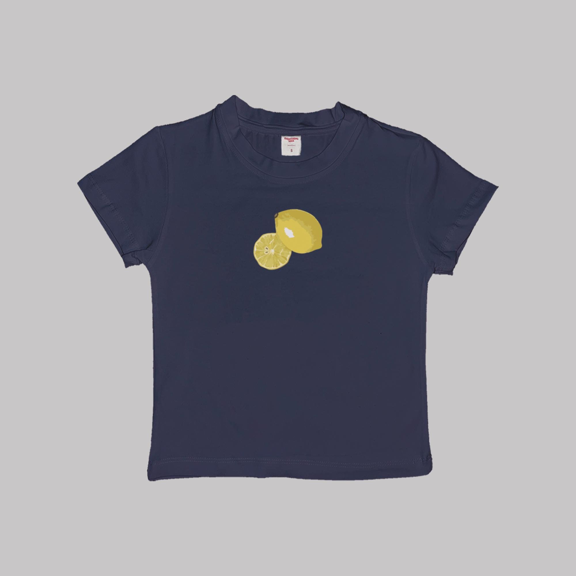 Camiseta corta de bebé de limón