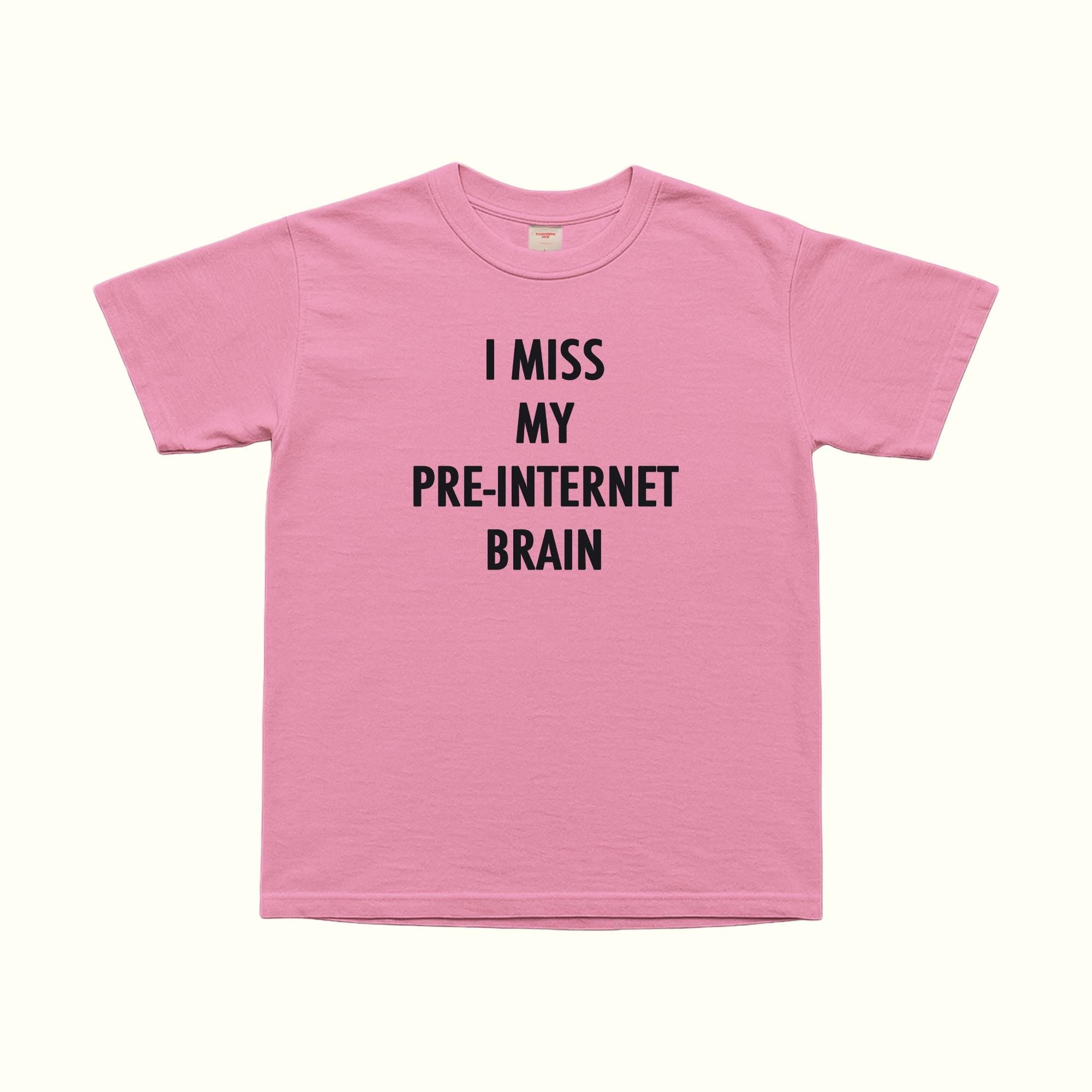 Mi manca il mio cervello pre-internet Maglietta