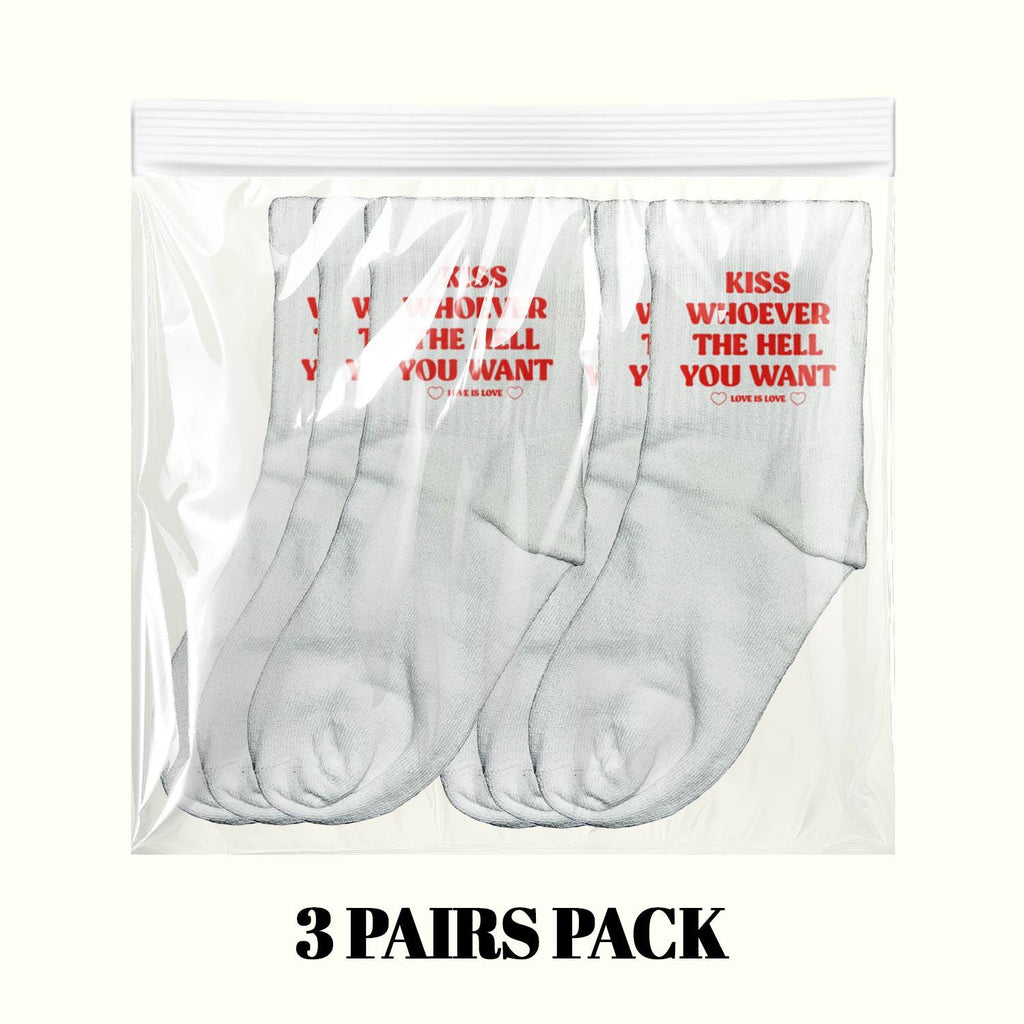 Calcetines Besa a Quien Te Dé la Gana (Paquete de 3 Pares)