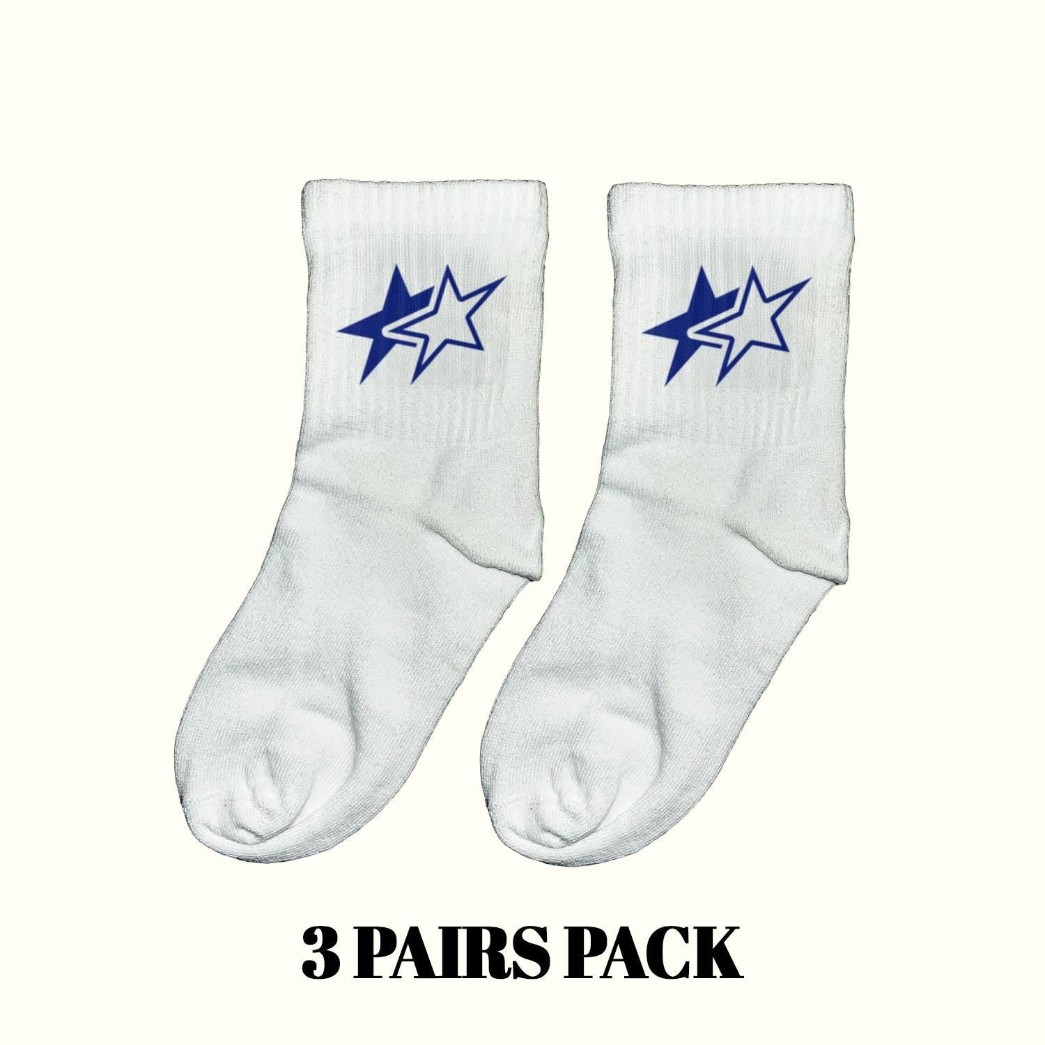 Y2K Stars Socks (3 Pairs Pack)