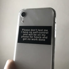 Don't Text Me iPhone Case - Dreamer Store
