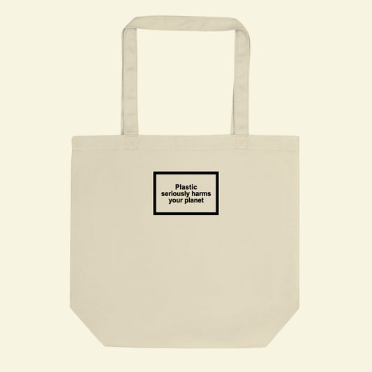 Plastic Harms Your Planet Tote Bag - Dreamer Store