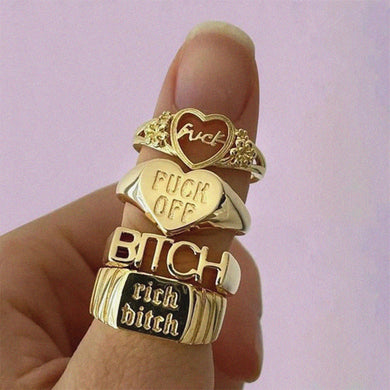 Rich Bitch Rings - Dreamer Store