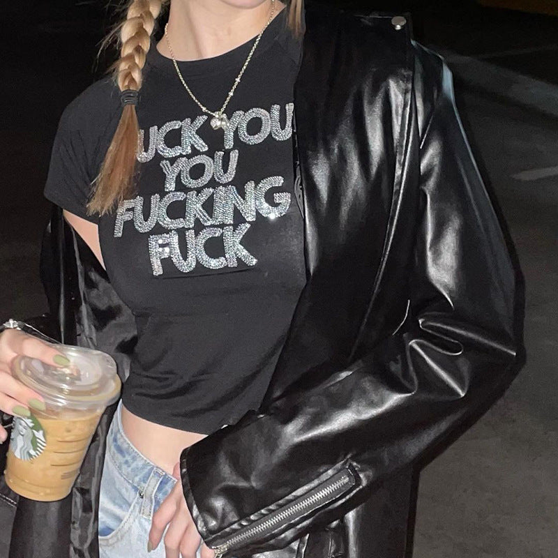 Fuck You Fucking Fuck Top Dreamer Store crop top cropped fuck you fucking fuck tank top