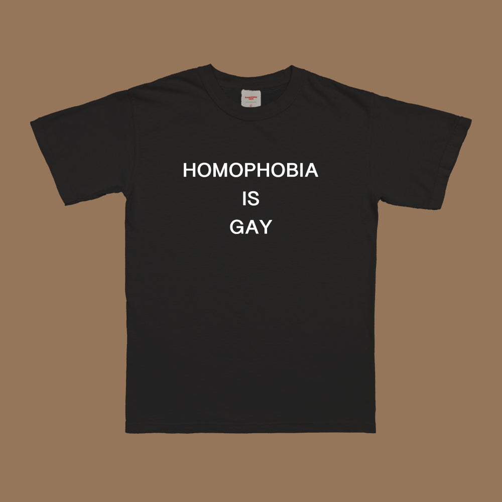 Homophobia Is Gay T-Shirt Black Dreamer Store Clothing dreamer store dreamerstorenet Homophobia is gay Lgbt Shirt Slogan Tee shirt