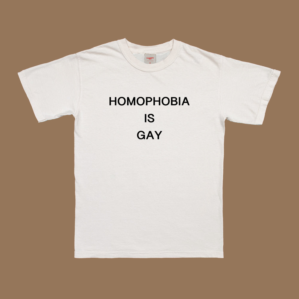 Homophobia Is Gay T-Shirt White Dreamer Store Clothing dreamer store dreamerstorenet Homophobia is gay Lgbt Shirt Slogan Tee shirt