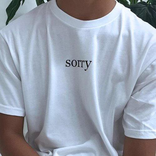 Sorry T-Shirt Dreamer Store Clothing dreamer store dreamerstorenet Not sorry Oversized Shirt Sorry Tee shirt