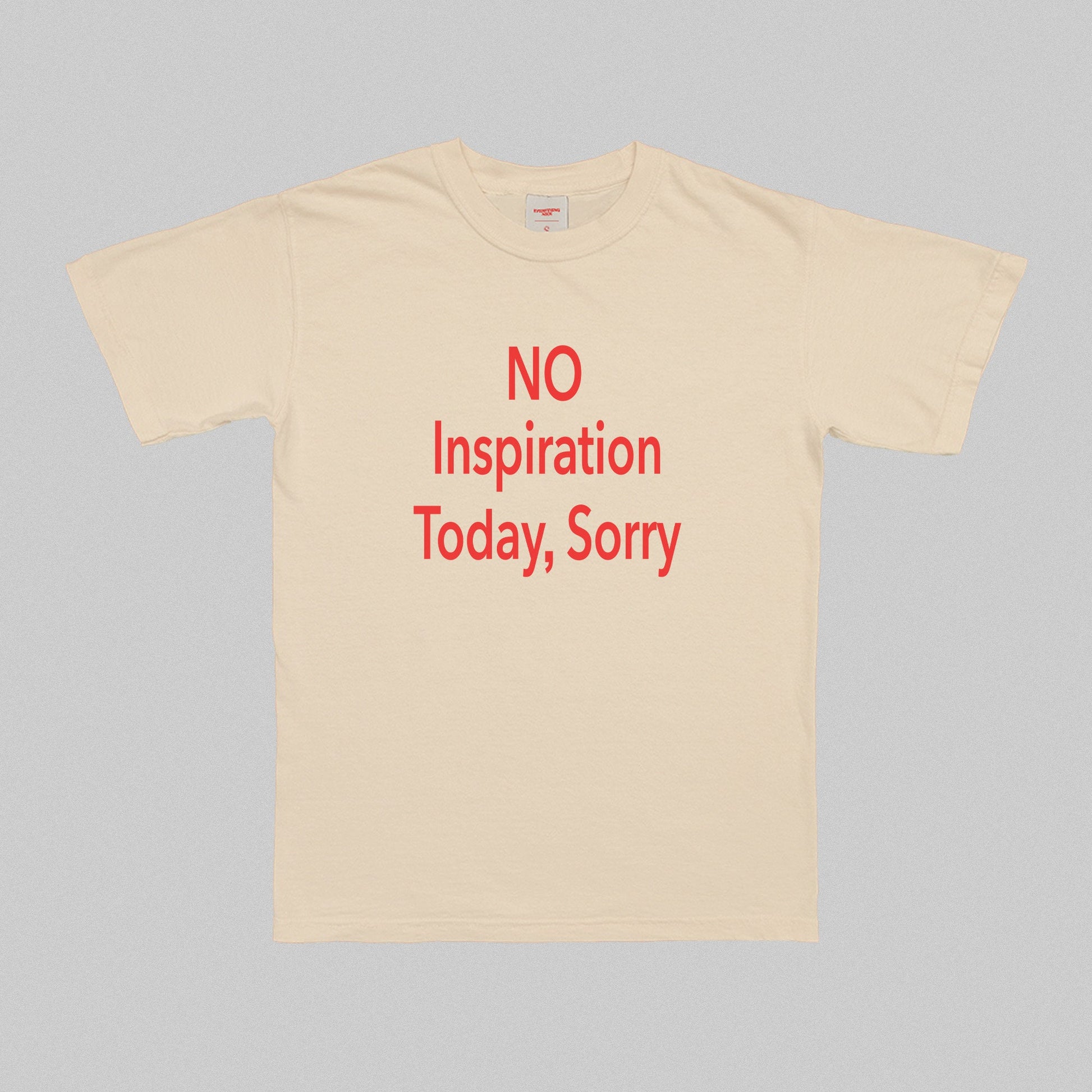No Inspiration Today I'm Sorry T-Shirt