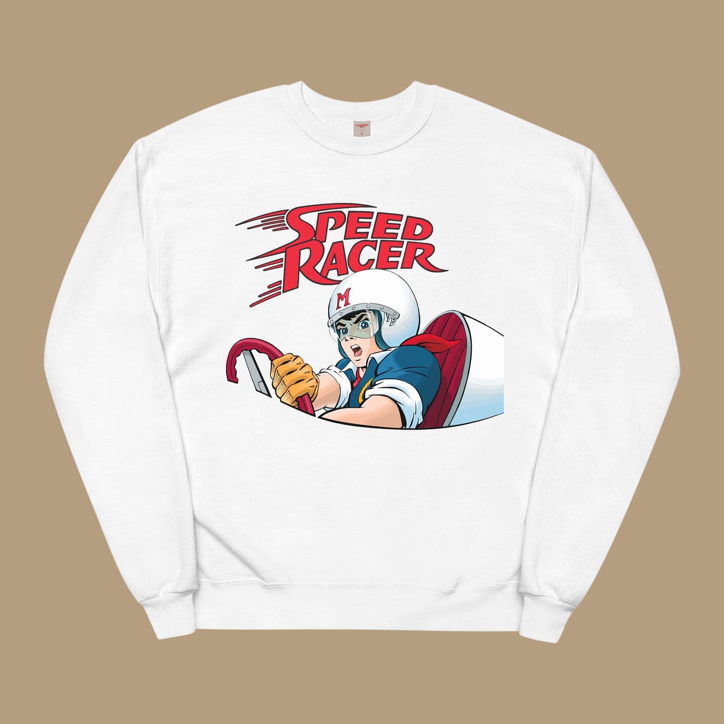 Speed Racer Sweatshirt White Dreamer Store anime cartoon character dreamer store dreamerstore funny hoodie long sleeve tee shirt speed racer sweater sweatshirt vintage