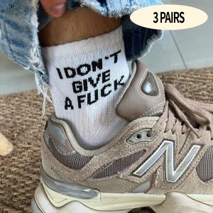 I Don't Give A Fuck IDGAF Socks (3 Pairs Pack)